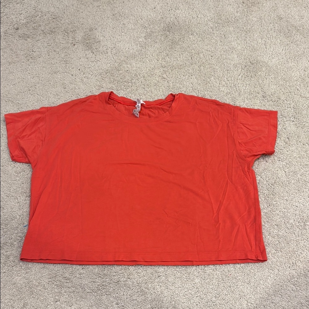 Red Women's Athletic Top